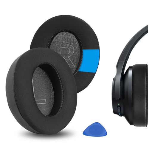 Image of Geekria Sport Cooling-Gel Replacement Ear Pads for Anker Soundcore Life Q20, Q20+, Q20i, Life 2 (Not Fit for Life 2 Neo) Headphones Ear Cushions, Repair Parts (Black)