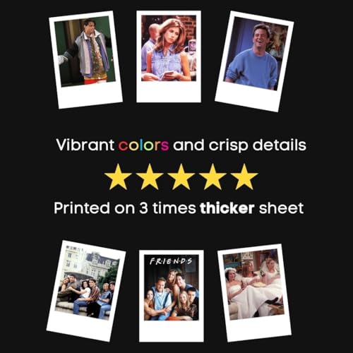Image of Friends Poster | Friends Poster Polaroids (Set of 15) | Best Moments of Friends TV Show Mini Poster (8 x 6 cm) Posters for Phone Accessories, Bedroom, Office, Room Decoration (Friends)
