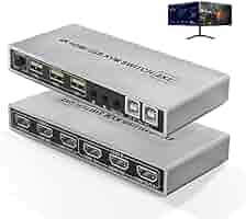 【新品未使用】HDMI+DP デュアルモニター切替器 Amazon.co.jp: 【HDMI DP 2入力2出力】KVM 切替器 2PC 切替