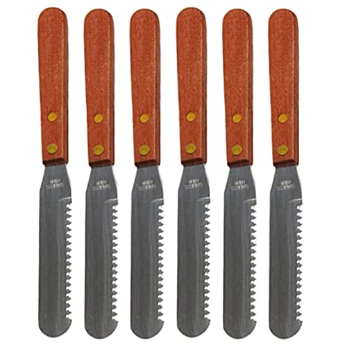 6 Pc Stainless Steel Butter Spreading Knife Cream Cheese Spreader Slicer Tool