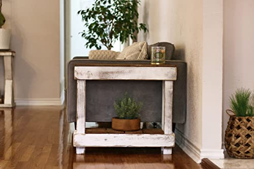 Luxe Accent Side Table (White Combo)