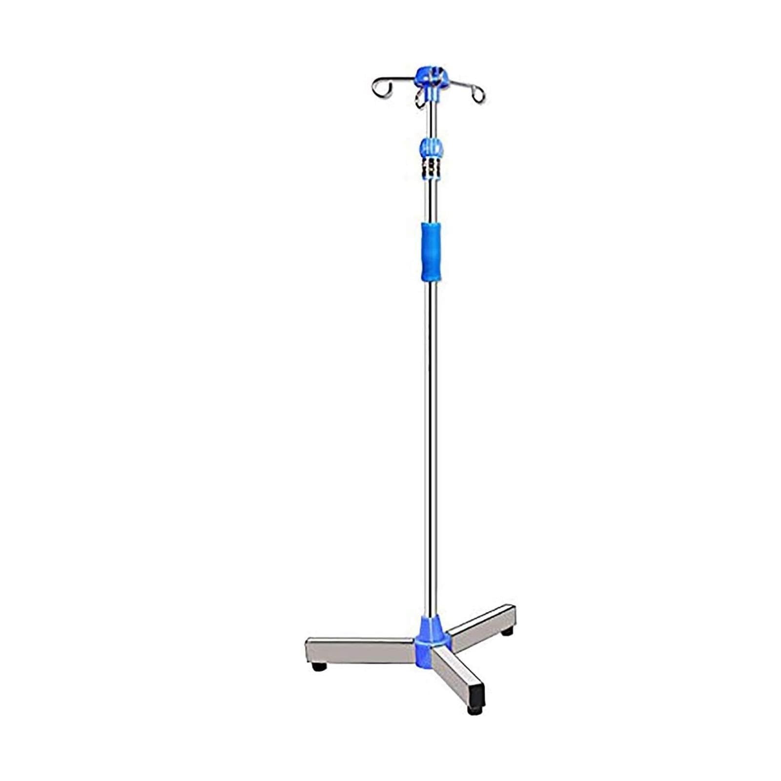 Poteau à perfusion réglable en hauteur en acier inoxydable