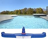 Schnelle Poolreinigung: Einfache und bequeme Reinigung von Wänden, Fliesen und Böden. Das Design mit gebogenen Borsten am ermöglicht eine gründlichere und einfachere Reinigung des Pools im Laufe der Zeit