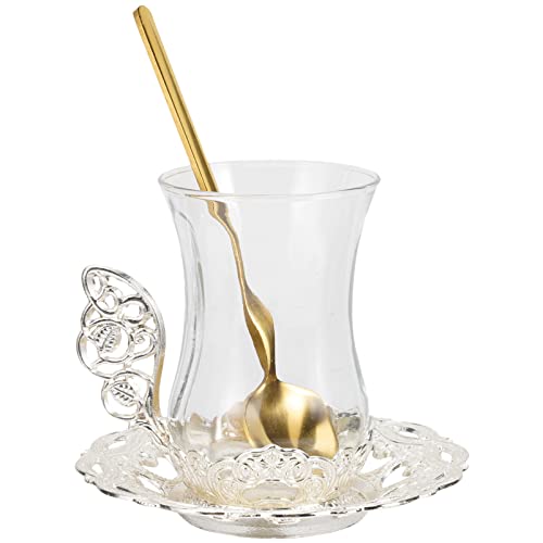 con a cucchiaio e piattino, quindi puoi impostare questa tazza come preferisci e godertela quando vuoi.