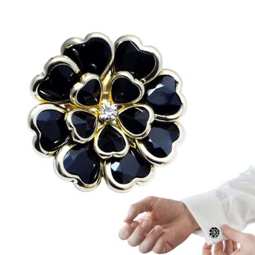 Genérico Cubre Botones Decorativos | Decoración elegante de la ropa del vintage de DIY de lujo | de cubierta de botones de traje de camisa | para mujeres, mamá, esposa, hija, novia