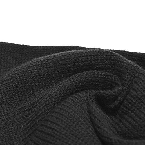 Gelante 15-2040B-BLACK Men Classic Knit Winter Scarf Warm Double Layer-2040B-Black thumb #3