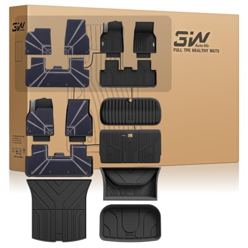 Image of 3W Tesla Model Y 2025 2026 Juniper 5 Seat 10PCS Floor Mats with Metal Pedal