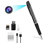 ZHODADA Mini Telecamera 1080P Telecamera Spia Penna 32GB Microcamera Nascosta di Sorveglianza Portatile Piccola Fotocamera Penna per Casa Telecamera Nascosta