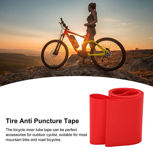 SPYMINNPOO 80mm Bicycle Rim Tape, Bike Tire Liner, Inner Tube Anti Puncture Tape for 26 Inch Tires of Road Bike Snow Bike Fat Bike(red) - Image 4
