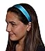1 Inch Wide Funny Girl Designs Satin Headband (Turquoise Blue)