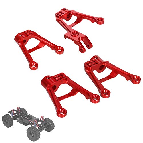 OWSOO 4 PCS de metal dianteiro traseiro amortecedor de torres de montagem para 1/10 RC rastreador co