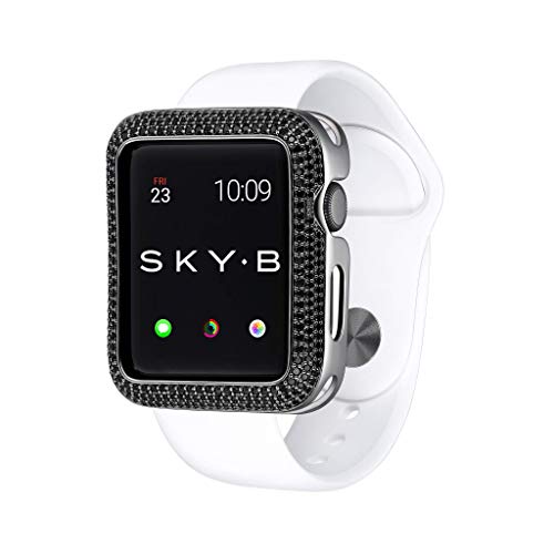 SKYB Triple Halo Black Protective Jewelry Case for Apple Watch Series 1, 2, 3, 4, 5, 6, SE Devices - 44mm