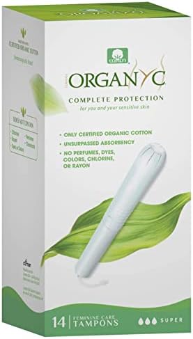 Organyc 100% Certified Organic Cotton Tampons Cardboard Applicator Regular 16 Count & Super 14 Count Bundle image 5
