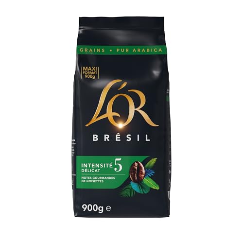 L'OR Brésil Intensité 5 Grains de café 900 g