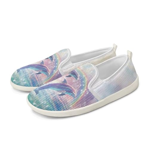 chaqlin Loafers for Women Flat Drop in Low Top Clipper Slip On Beach Travel Comfy Tennis Shoes Fashion Dress Loafers