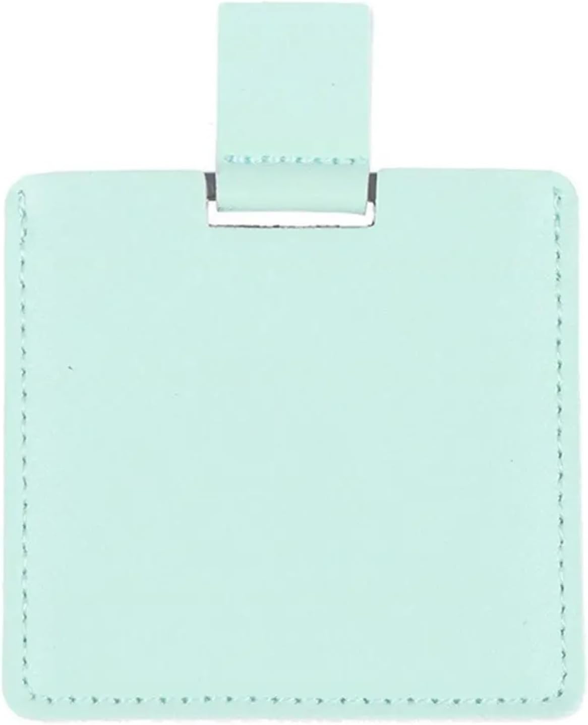 Folding Unbreakable Makeup Mirrors Solid Color Cosmetic Tools Small Mirror Handheld Vanity(Blue-1)
