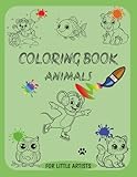 print artist sierra home free download  Coloring Book Animals - For Little Artists - Large Print: Fun And Simple Animal Drawings To Color For Kids - Dogs, Cats, Dinosaurs, Birds, Horses, Lions And More