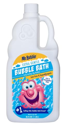 Mr. Bubble Extra Gentle dye &amp; Fragrance Free Bubble Bath, 36 Ounce
