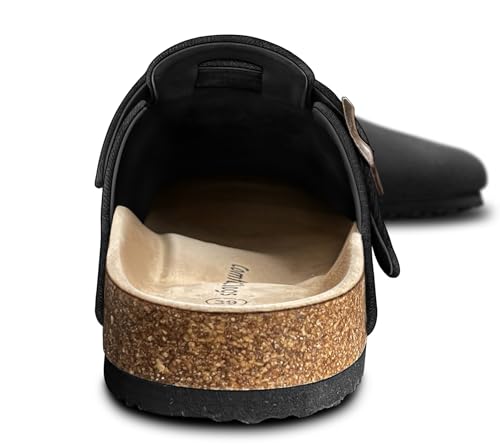 Kemisant Men'S Clogs – Comfortable Slip-On Nurse Shoes With Cushioned Cork-Footbed And Adjustable Soft Upper thumb #2