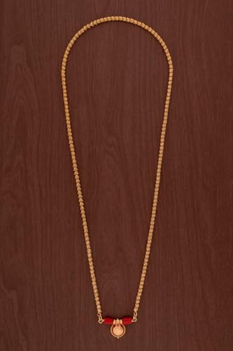 Image of Radha's Creations LONG 30 inch Mangalsutra LONG with Tali One Gram Gold for Women