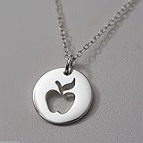 Zoom IMG-1 fashionjunkie4life argento sterling apple ritaglio
