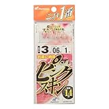 ハヤブサ(Hayabusa) これ一番 ピンクスキンサビキ 6本鈎 3-0.6 HS710-3-0.6