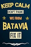 batavia salat für schildkröten  Keep Calm don\'t panic we from Batavia fix it: Notebook  Journal  Diary  Lined page