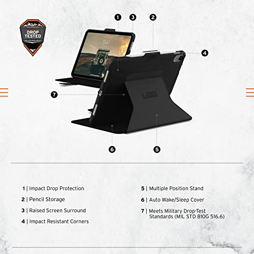 URBAN ARMOR GEAR UAG Designed for iPad 11" A16 11th Gen 2025, 10.9" 10th Gen 2022 Case A3354 A3355 A2696 - Image 2