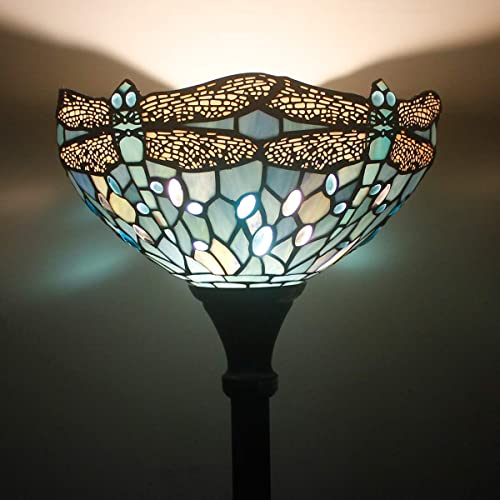 Image of WERFACTORY Tiffany Lamp Series Stained Glass Style Lampshade Decorative Living Room Bedroom