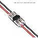 BE-TOOL 2 Way 2 Pins Wire Connectors, 12PCS I Type Wiring Connector for Solid Wire/Stranded Wire 22-18# AWG Cable (Model H2)
