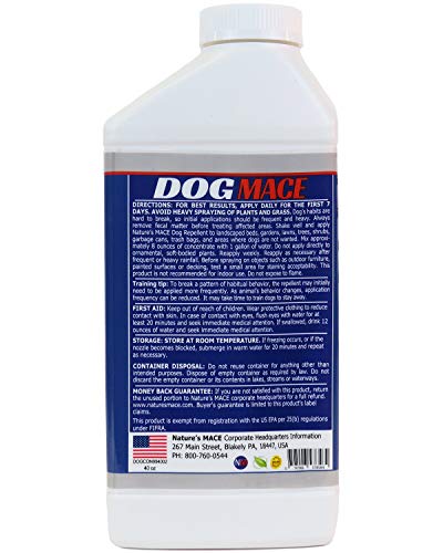 Nature's MACE Spray repelente concentrado para cães de 1,134 g, mantenha os cães fora do seu gramad