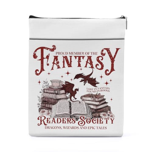 Fantasy Book Sleeve Dragon Gifts Book Cover Fantasy Merch Book Lovers Regali Book Club Regali Bookish Regali Libro Protezione Libro Regali per Lettori Donne Amiche Halloween Laurea Regali di