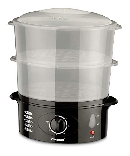 Cornell CS203 2 Tier Daily Food Steamer 10L Capacity Black/Grey