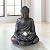 Meditating Buddha Zen Outdoor Floor Bubbler Water Fountain 24" High with LED Light Decor for Table Desk-Top Garden Yard Patio Porch Home Bedroom House Living Room Relaxation - John Timberland