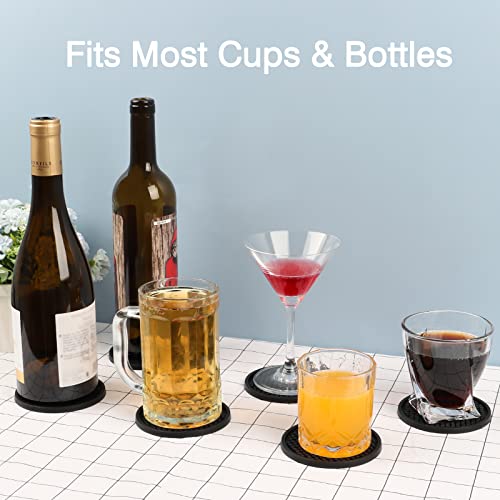 Dessous de verre silicone contre les taches d'eau pour table de bar