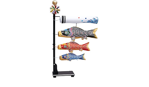 Amazon | 錦鯉 室内鯉のぼり プチ座敷鯉物語 手描き本染め 天 二尺