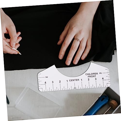 Home Tools Camiseta 8 peças de material de medição modelo de réguas de camiseta réguas para designs