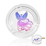☞Empaque e idea de regalo: los ceniceros están cuidadosamente envueltos en una bonita y resistente caja. No solo un cenicero de cristal sino también un complemento decorativo único. Un bonito regalo tanto para fumadores como para no fumadores, hombres o mujeres.