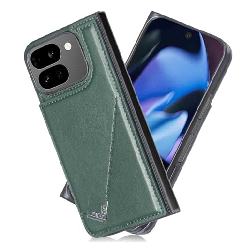 yiFaceozU[ V[Y Pixel 9 Pro Fold p wʃP[Xi_O[jKp sNZ9v tH[h lC X}zP[X J[h[ wʃJo[ ^ gуP[X Ή O[Opixel9pro fold GREEN