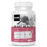 Animigo Suplemento para la Salud Cardiovascular de Perros y Gatos 120 Cápsulas | con Vitamina E, Co Q10, L-Carnitina, Citrato de Magnesio y Taurina Suplemento Natural para la Salud del Corazón
