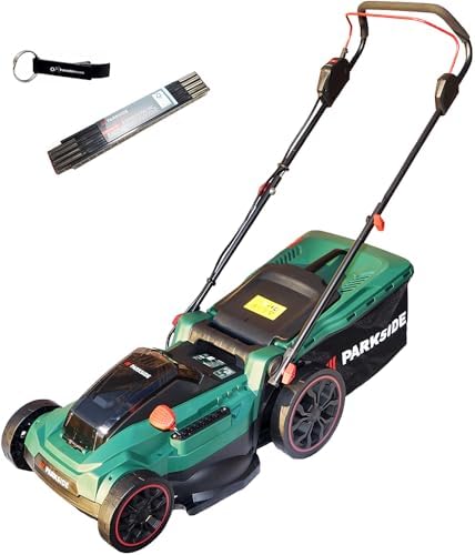 HEADNMORE® Bundle Parkside® PRMA 40-Li D2 - Cortacésped con bater...
