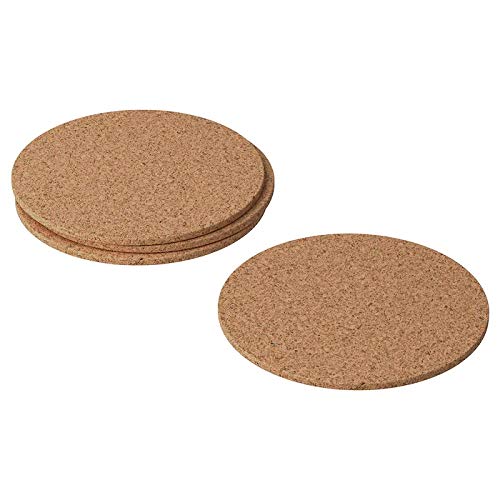 Ikea TSSP Coaster, cork10 cm (4"), Brown (4)-image-24