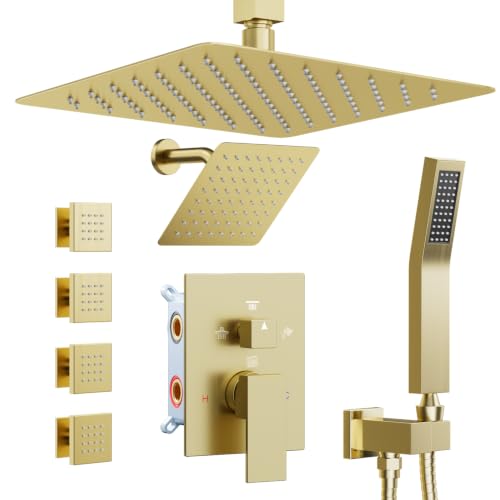 Starbath 4-Jet Rainfall Shower System with Handheld