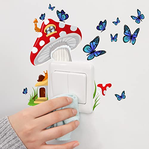 Vinilo Decorativo Set Hongo Grande Luminoso para Pared miniatura 6