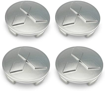 Gosweet 4X Brand NEW Set of 4 Pieces Grey Outlander Galant Mirage Lancer Eclipse For 60mm Mitsubishi Center Caps Hubcaps MR554097 US Fast Shipment