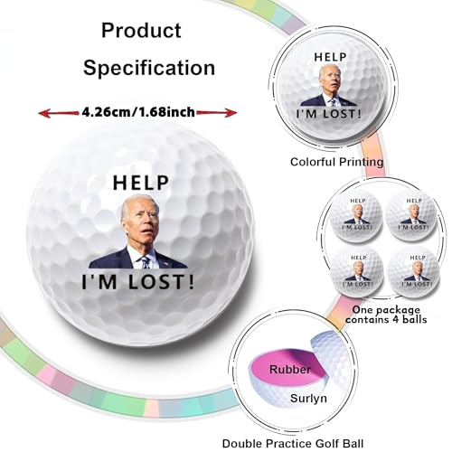 botogift Funny Golf Balls Set