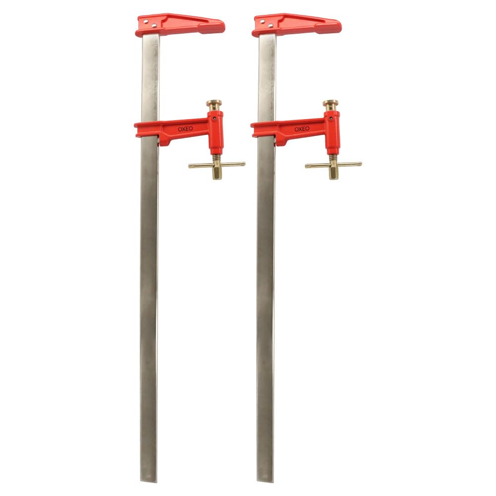 Lot de 2 serres joints à pompe 80 cm - Acier laminé - Longueur de serrage 80 cm - Saillie 125mm - Frein anti glissement