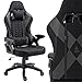 Produktbild KRAKEN CHAIRS Gaming Stuhl Stoff - Schwarz-Grafit - Bürostuhl - Ergonomisch Computer Stuhl Gamer - 130 kg Belastbarkeit - Gamerstuhl - Gamingsessel - Gaming Chair Ergonomic - Gamingstuhl - PC-Stuhl