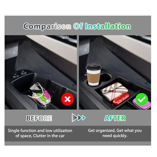 Boîte de rangement Kia EV6 pour vider la console centrale encombrée - 2