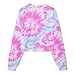 SunFoucs Girls Sweatshirt Tie Dye Crewneck Tops Long Sleeve Tees Fashion Kids Clothes Teens Shirts Size 7-8 Pink 8Y